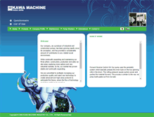 Tablet Screenshot of kawa-machine.co.jp